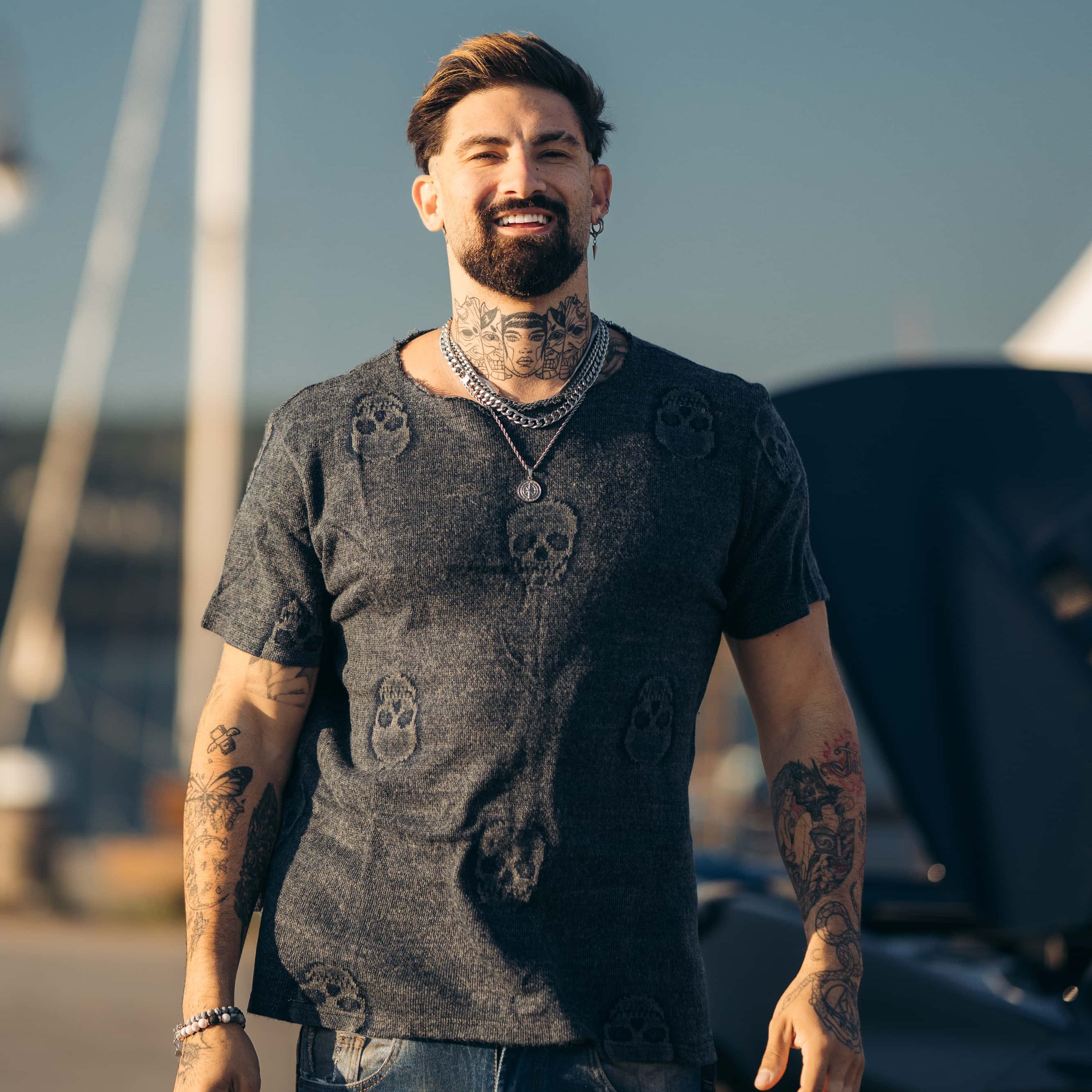 Sinner X - Vintage Blue T-Shirt