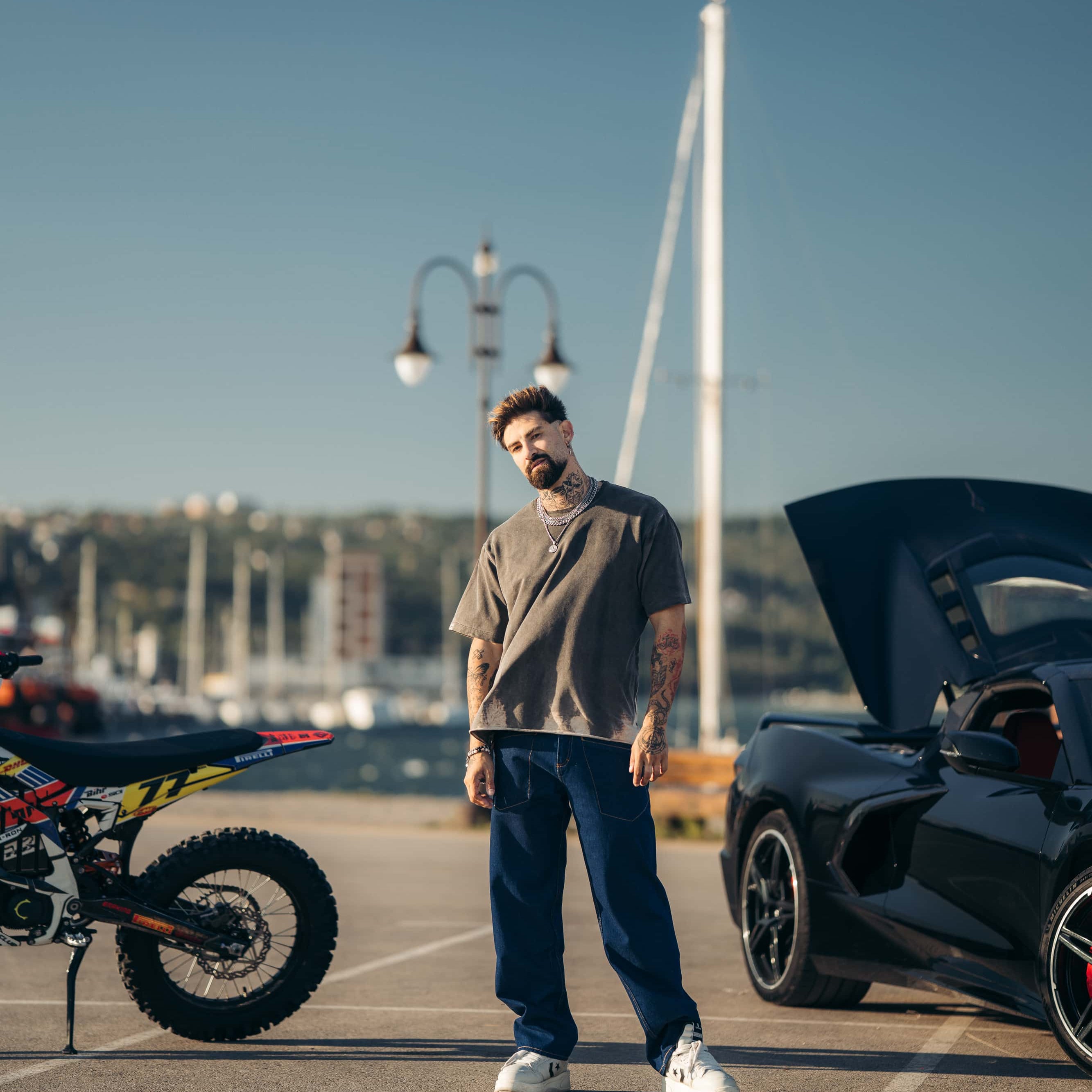 Reborn Raw Blue Contrast Jeans