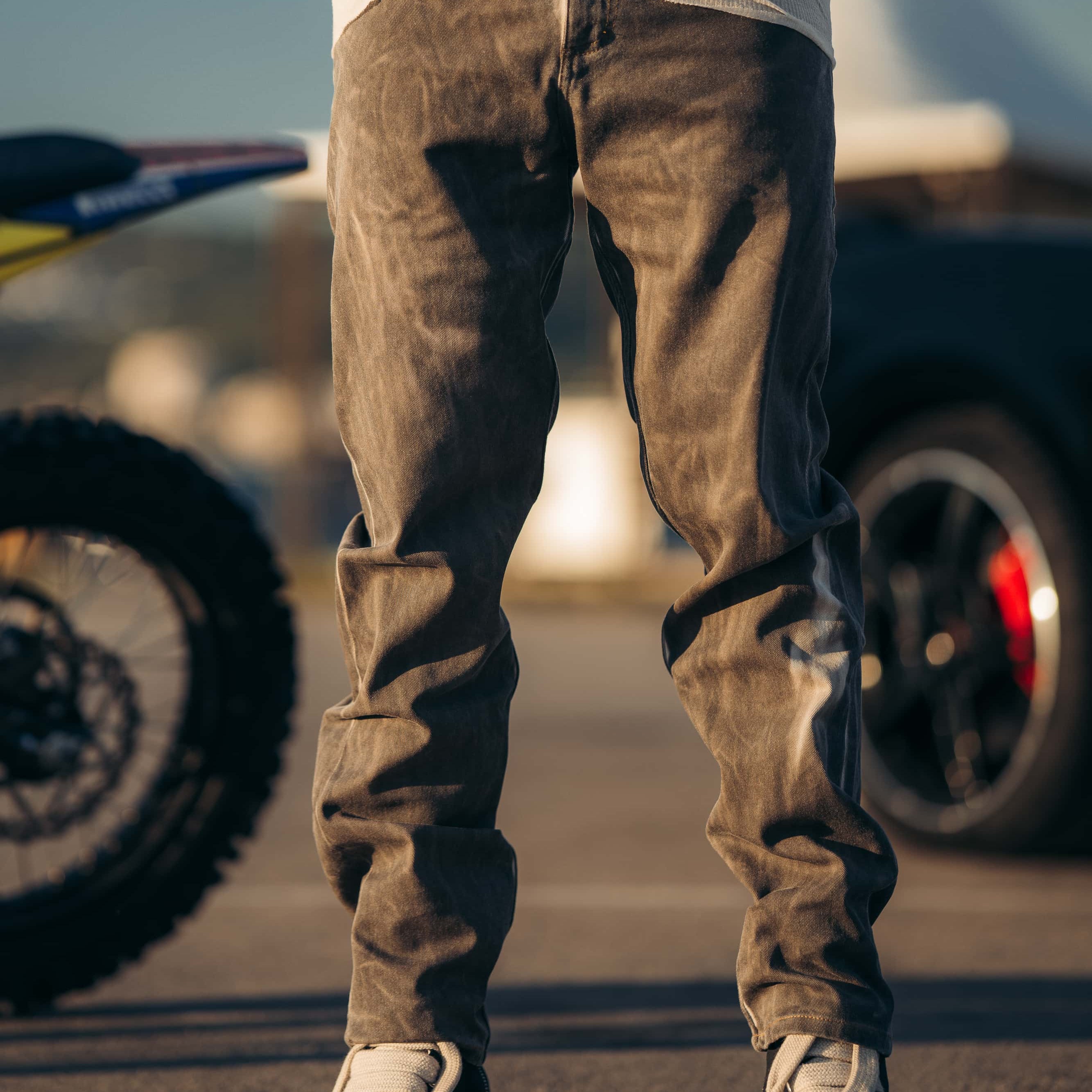 Reborn Raw Loose Fit Jeans - Terra Cognac