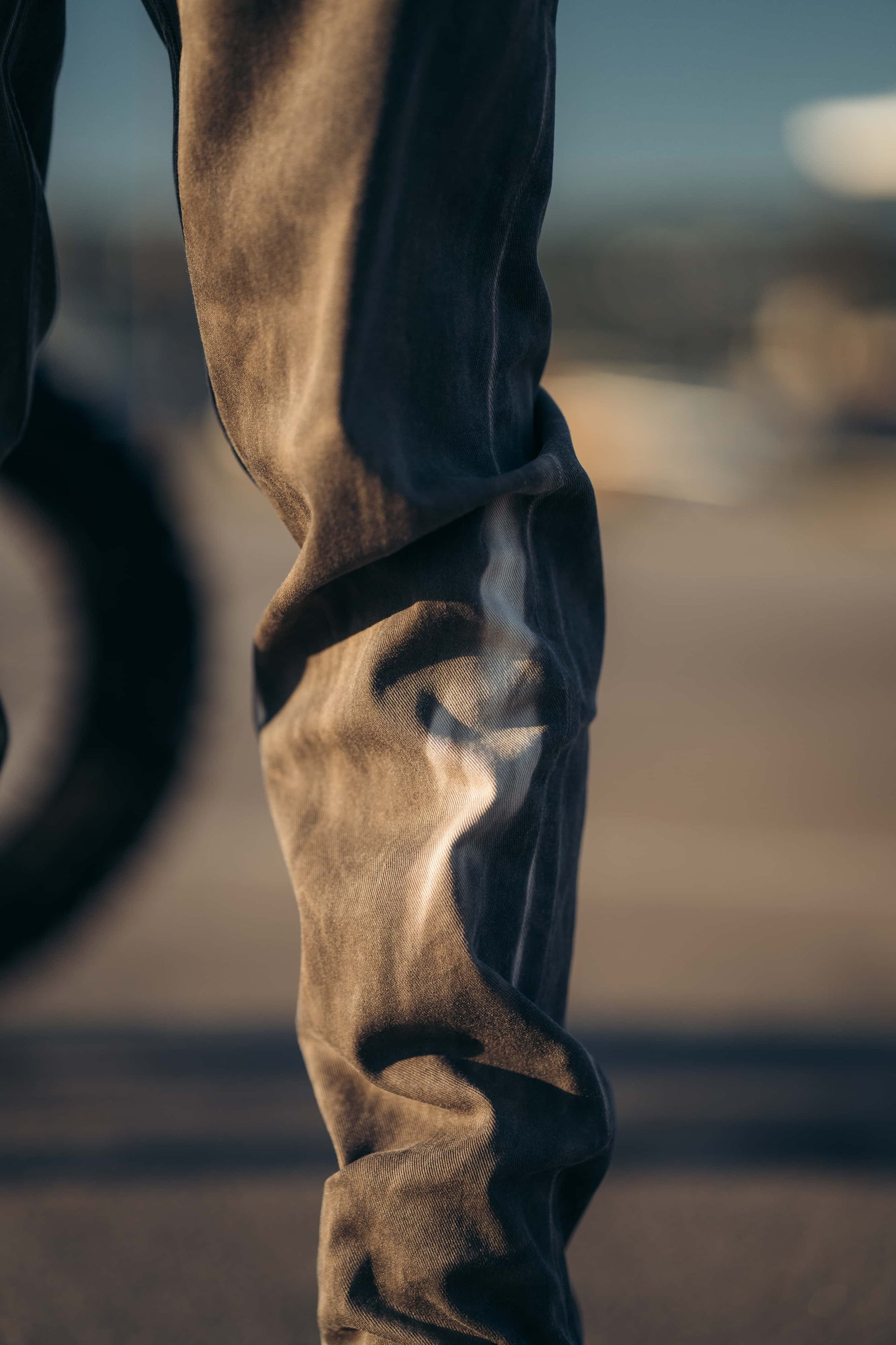 Reborn Raw Loose Fit Jeans - Terra Cognac