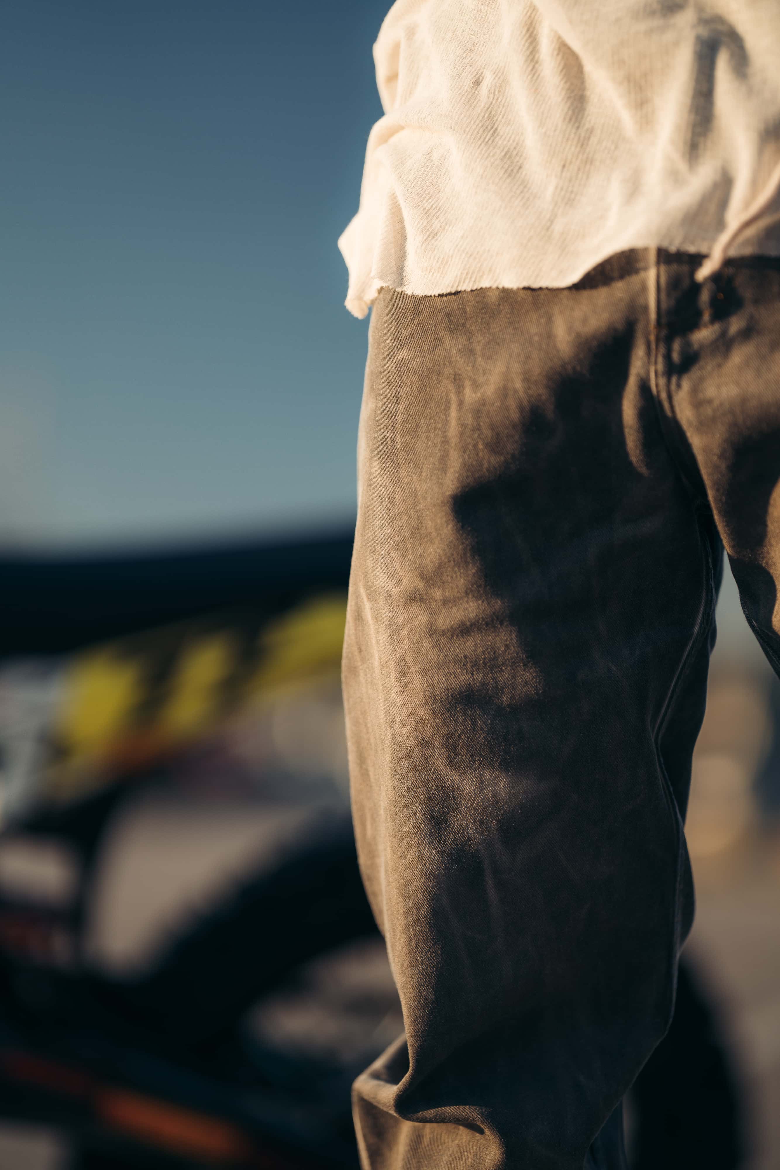 Reborn Raw Loose Fit Jeans - Terra Cognac