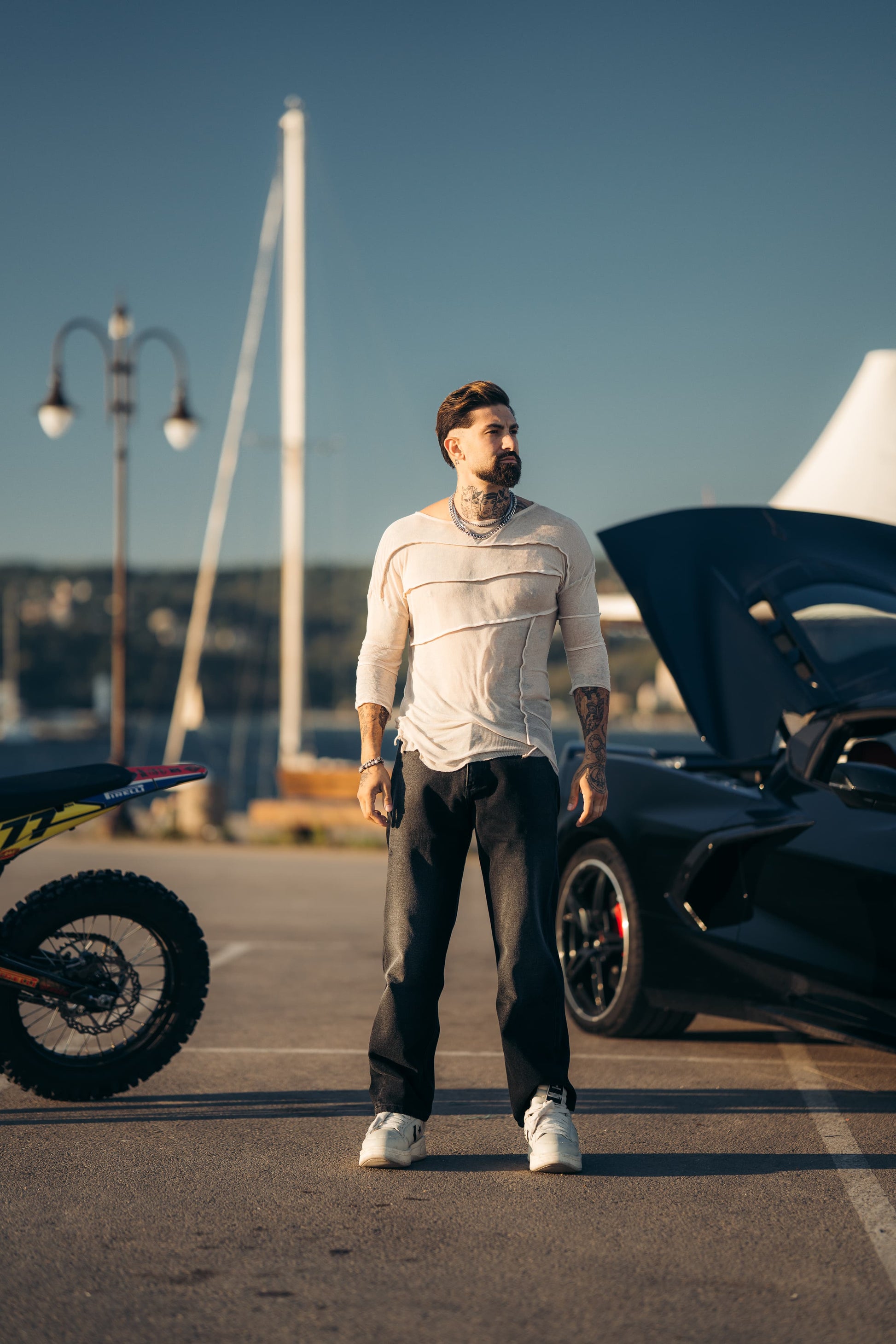 Reborn Raw 80s 5 Pocket - 80s Shadow Black Jeans