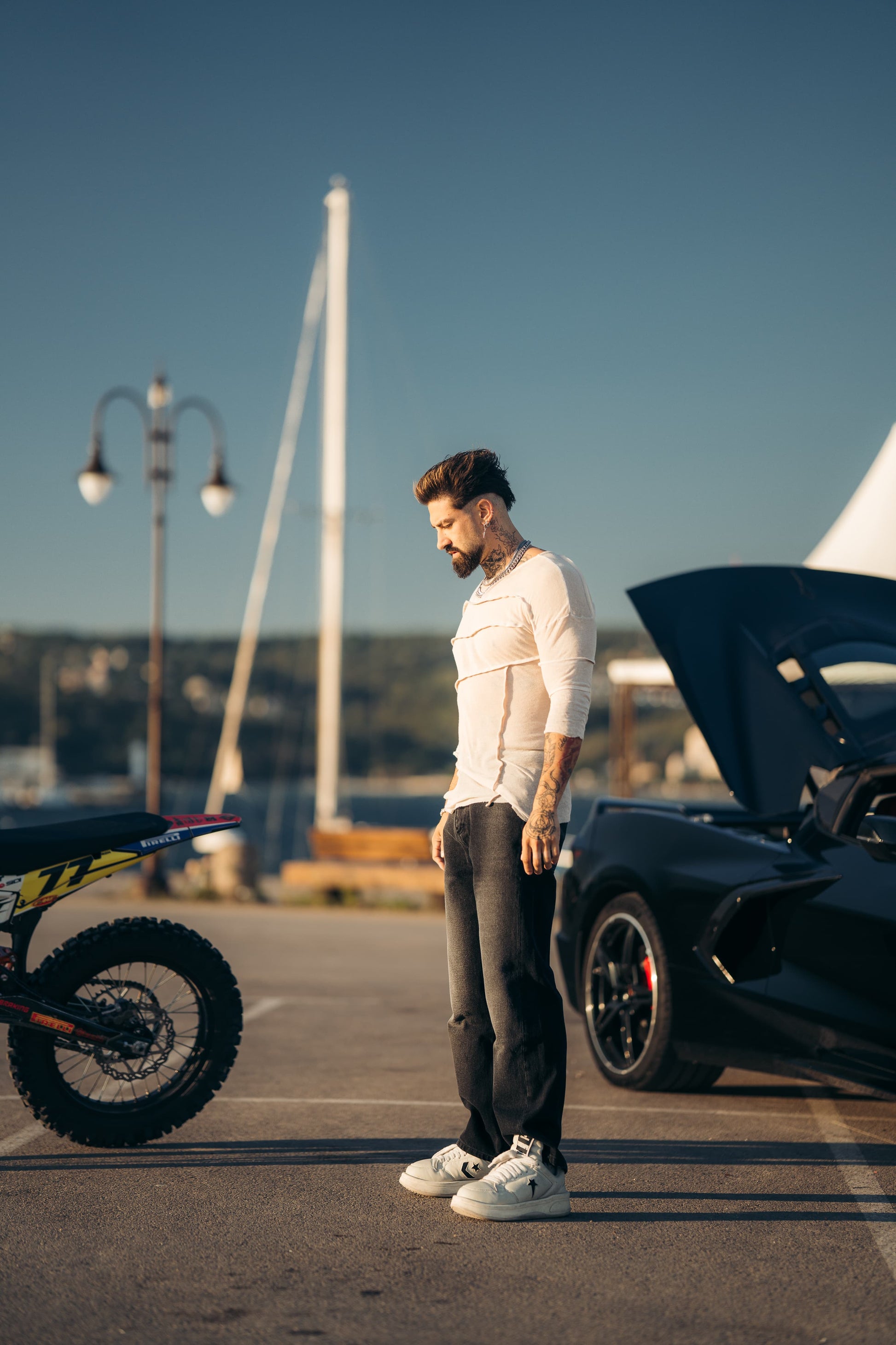 Reborn Raw 80s 5 Pocket - 80s Shadow Black Jeans