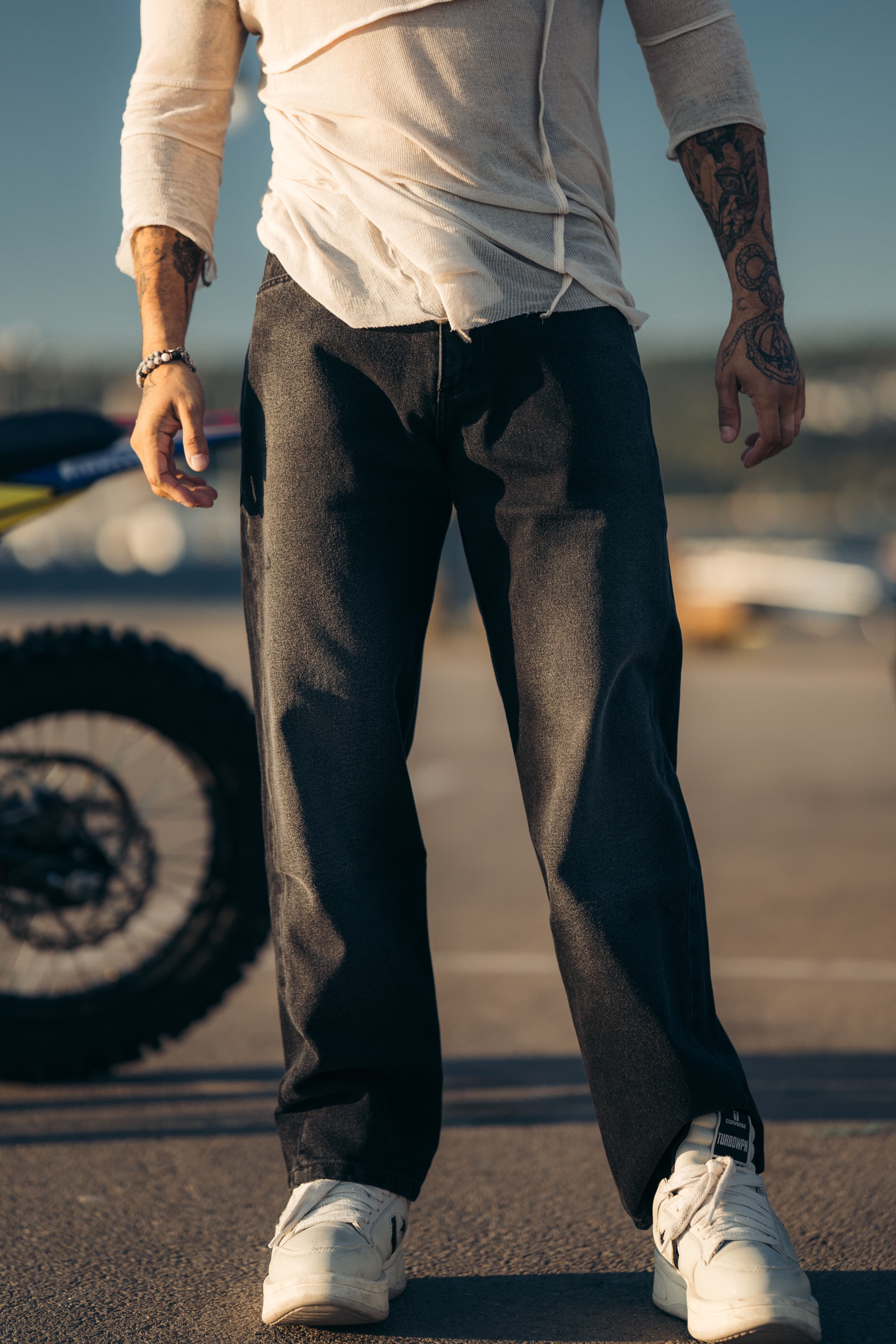 Reborn Raw 80s 5 Pocket - 80s Shadow Black Jeans