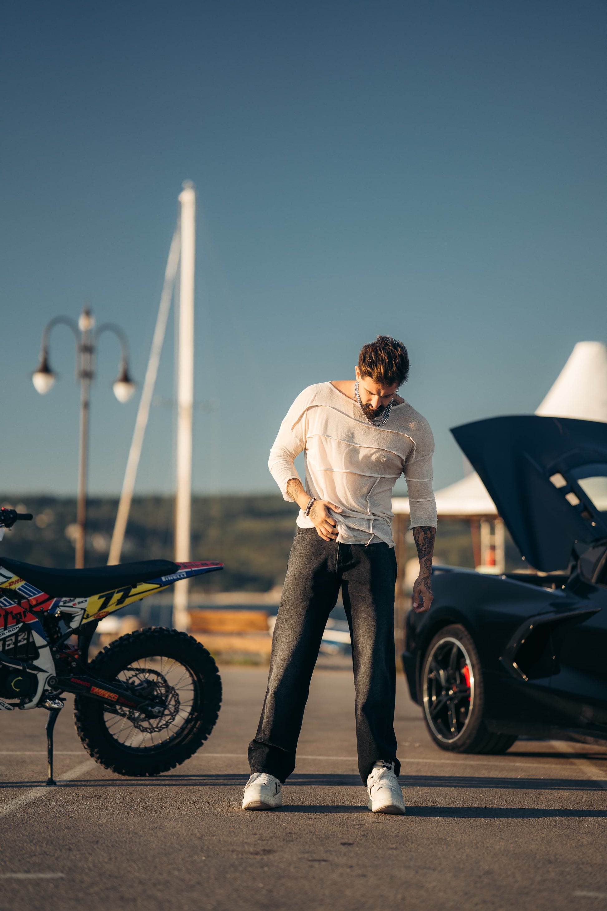 Reborn Raw 80s 5 Pocket - 80s Shadow Black Jeans