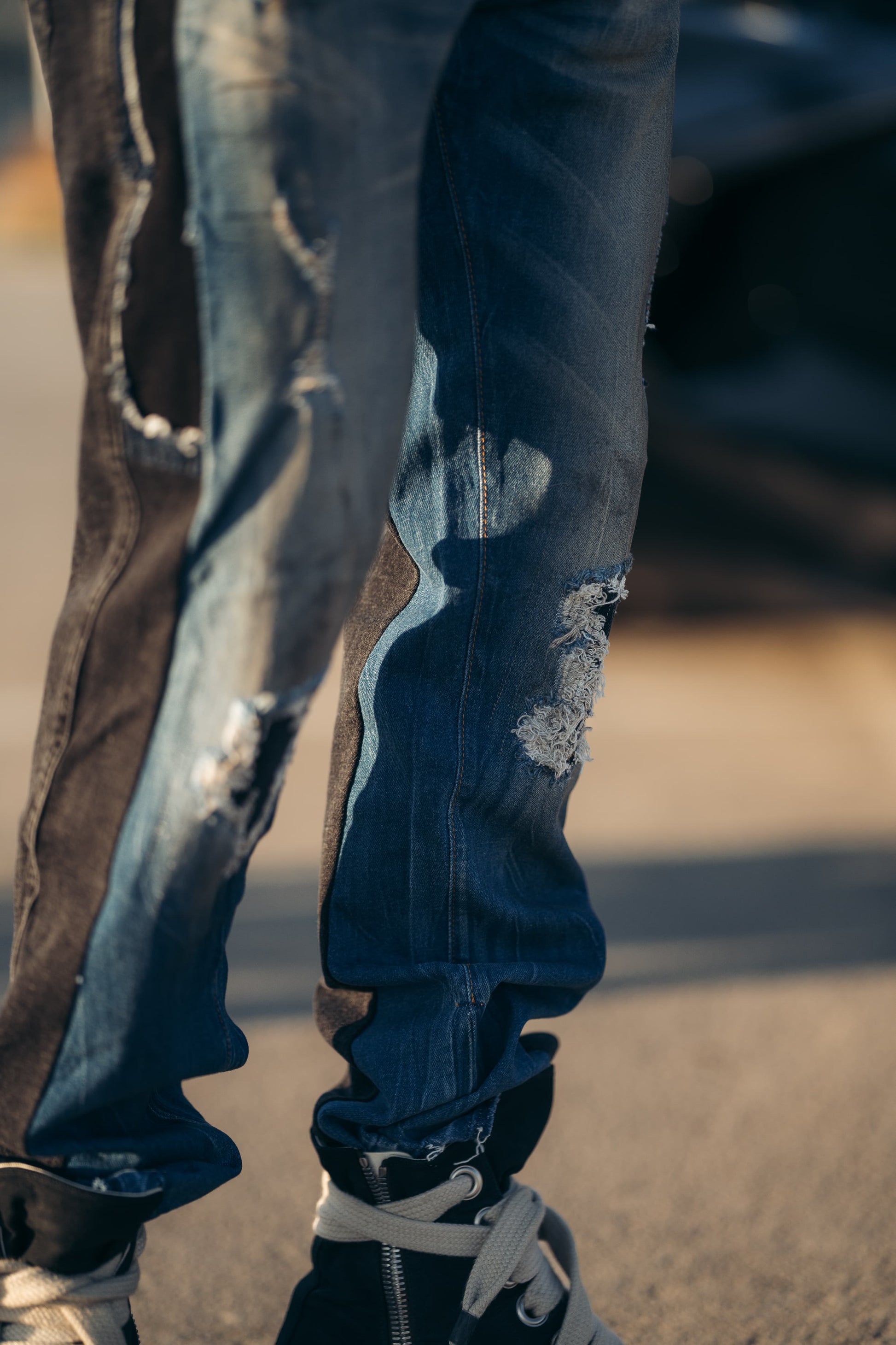 Hybrid Black / Vintage Indigo Jeans