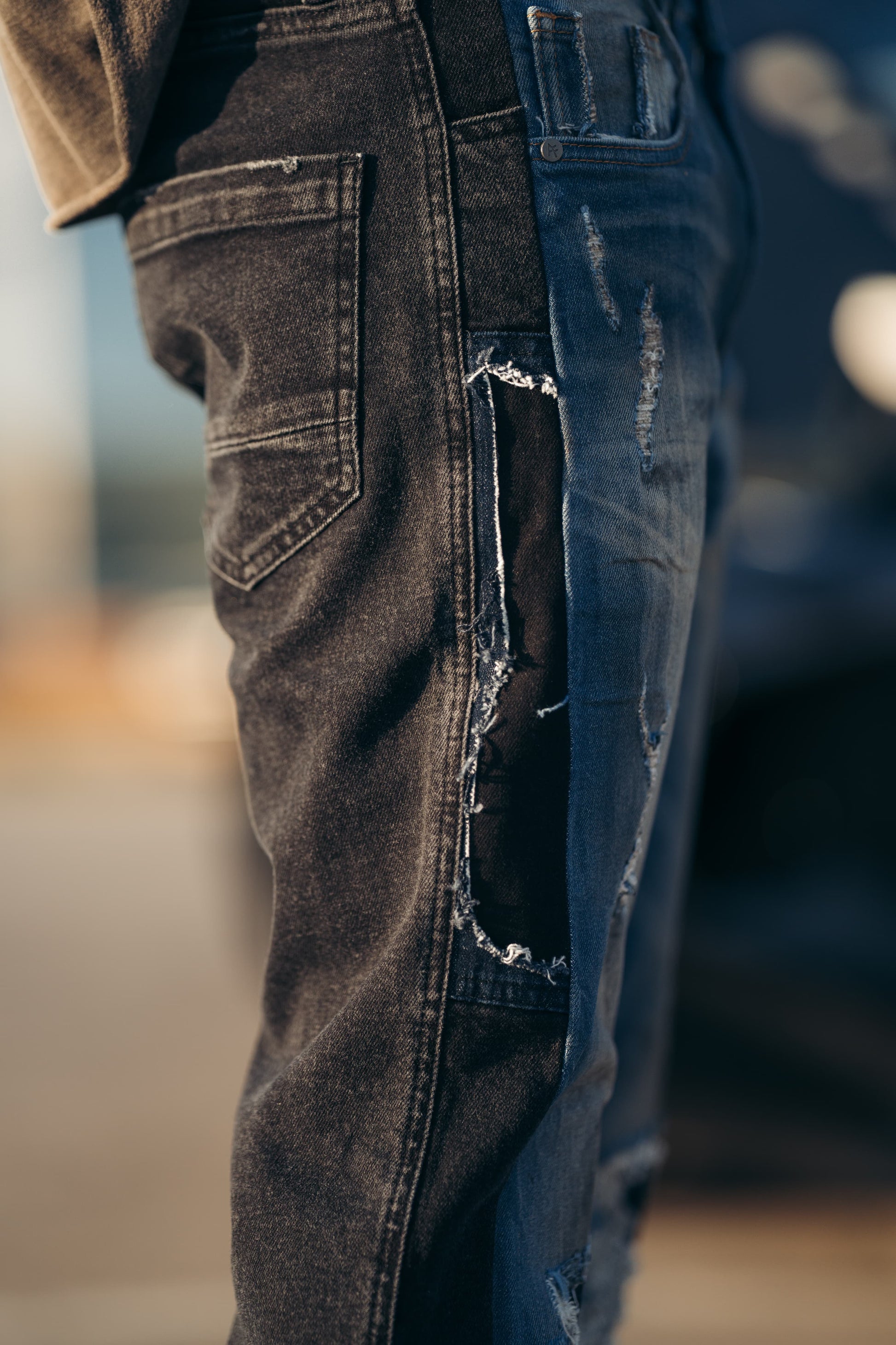 Hybrid Black / Vintage Indigo Jeans