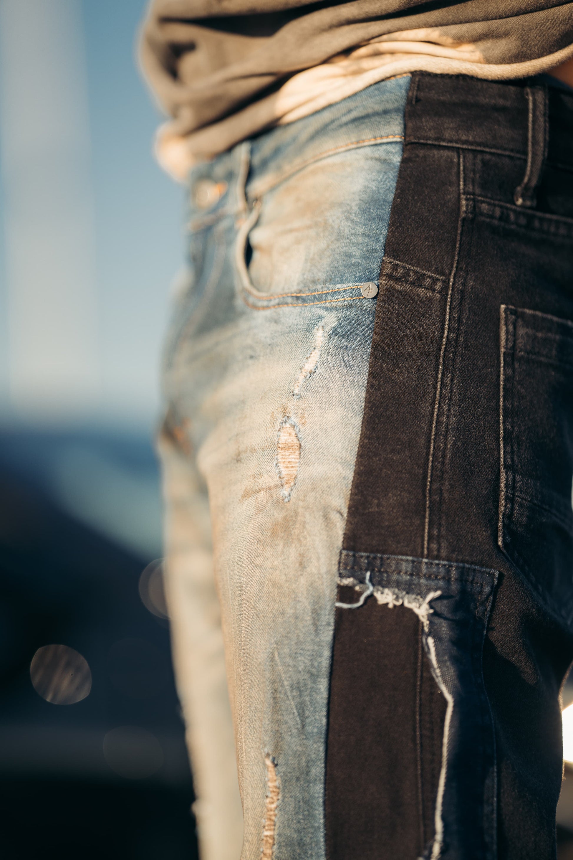 Hybrid Black / Vintage Indigo Jeans