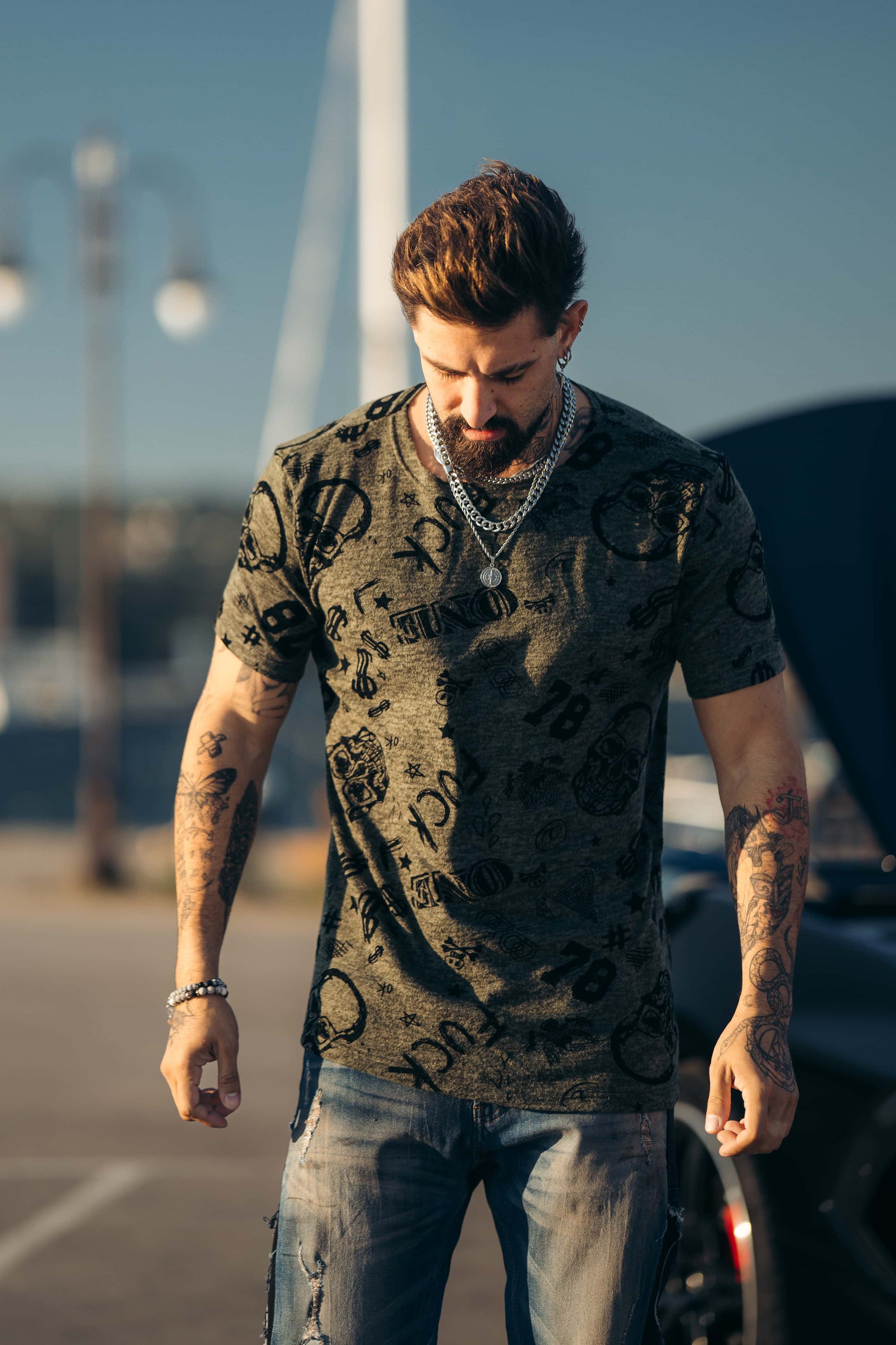 Sinner X - Cash Skull T-Shirt