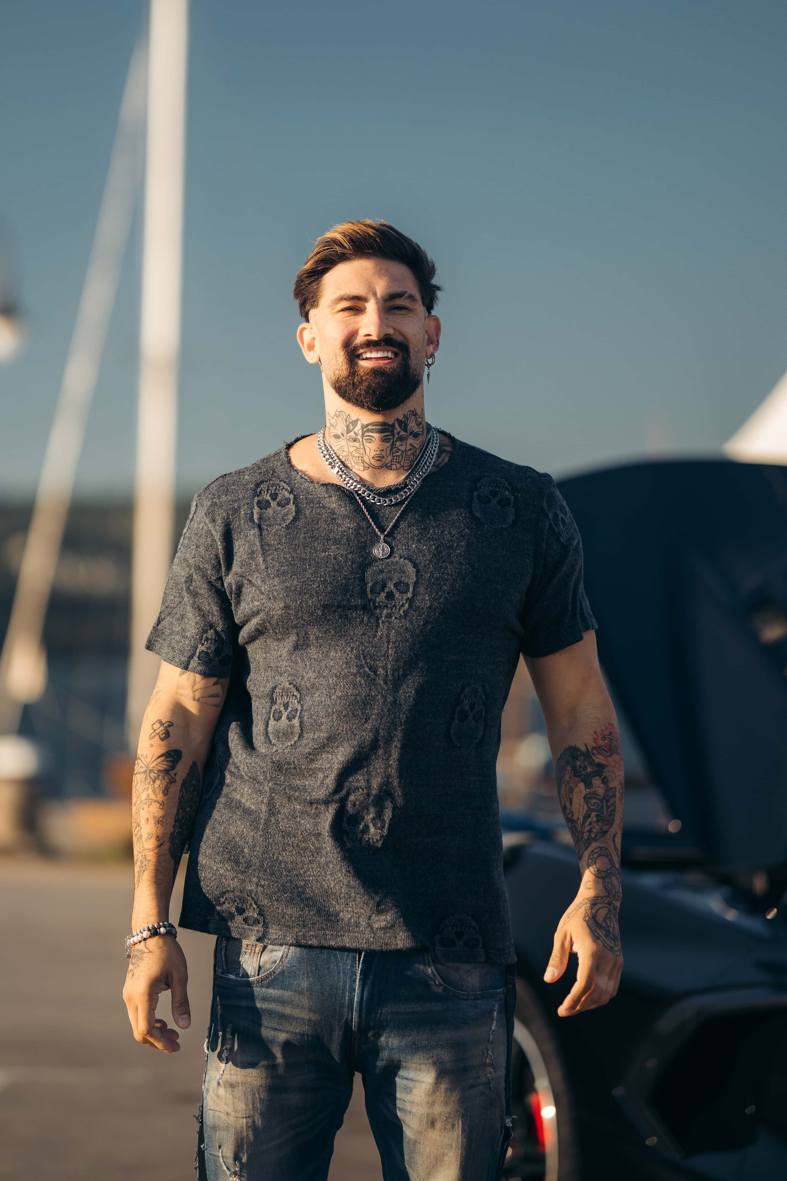 Sinner X - Vintage Blue T-Shirt