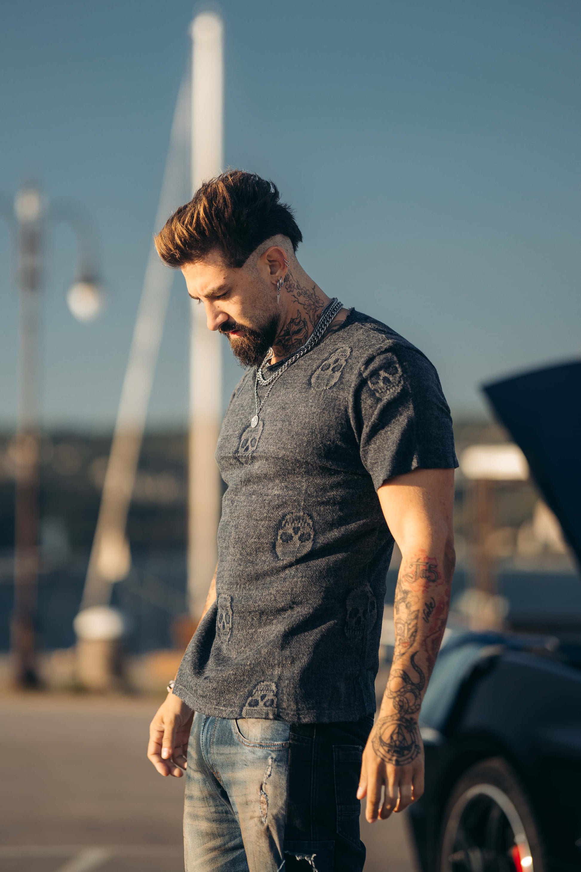 Sinner X - Vintage Blue T-Shirt