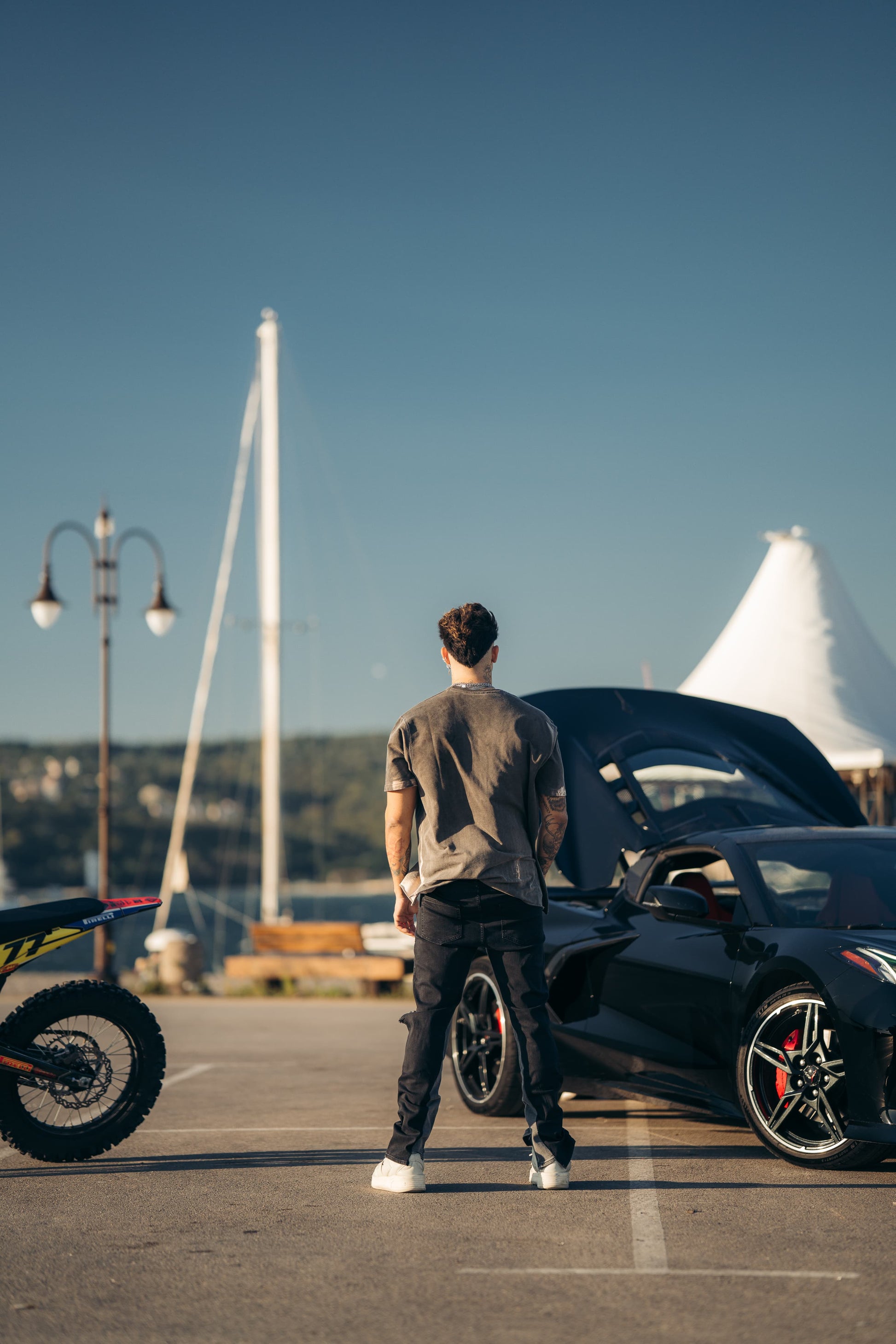 Hybrid Black / Goth Grey 5 Pocket Jeans