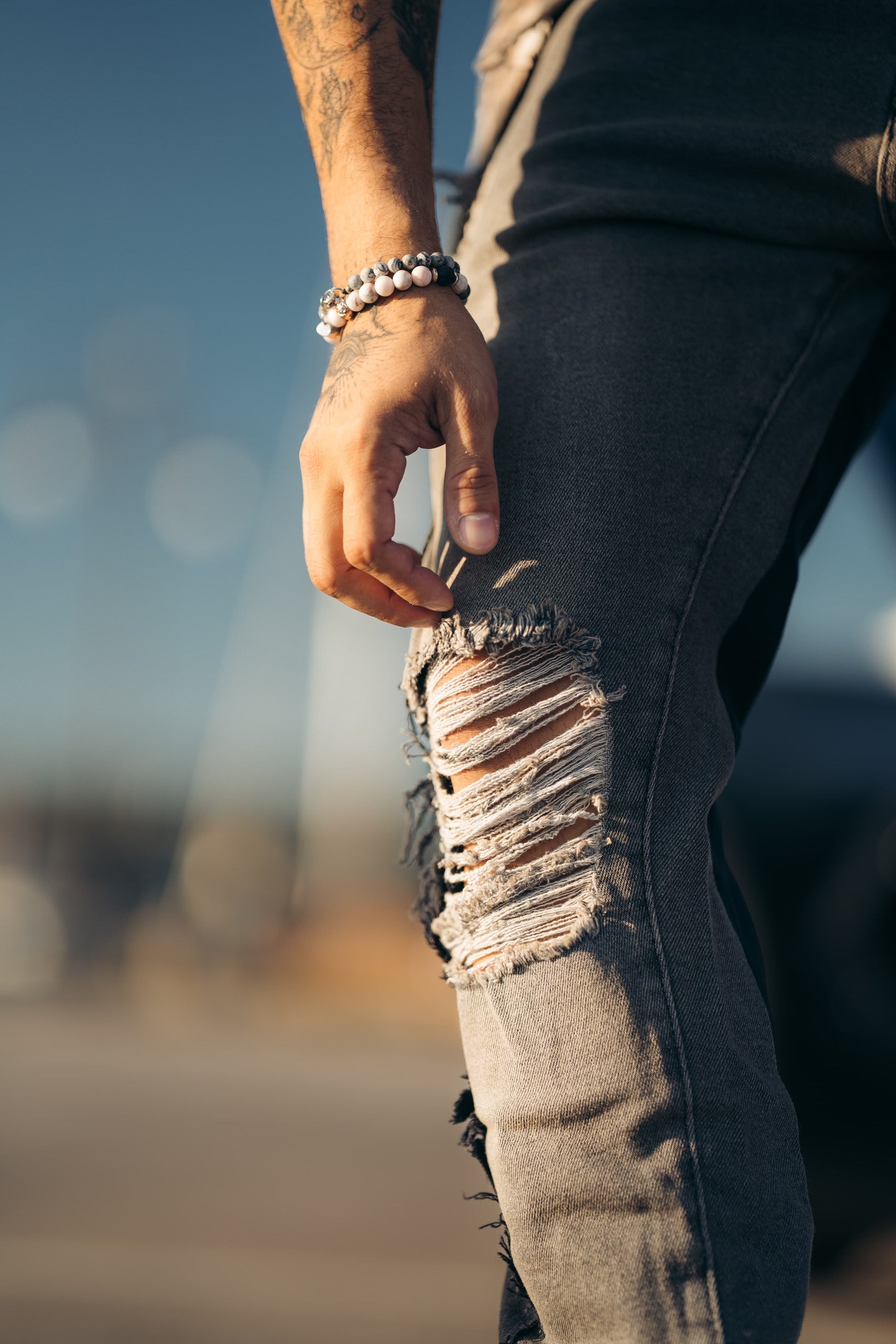 Hybrid Black / Goth Grey 5 Pocket Jeans