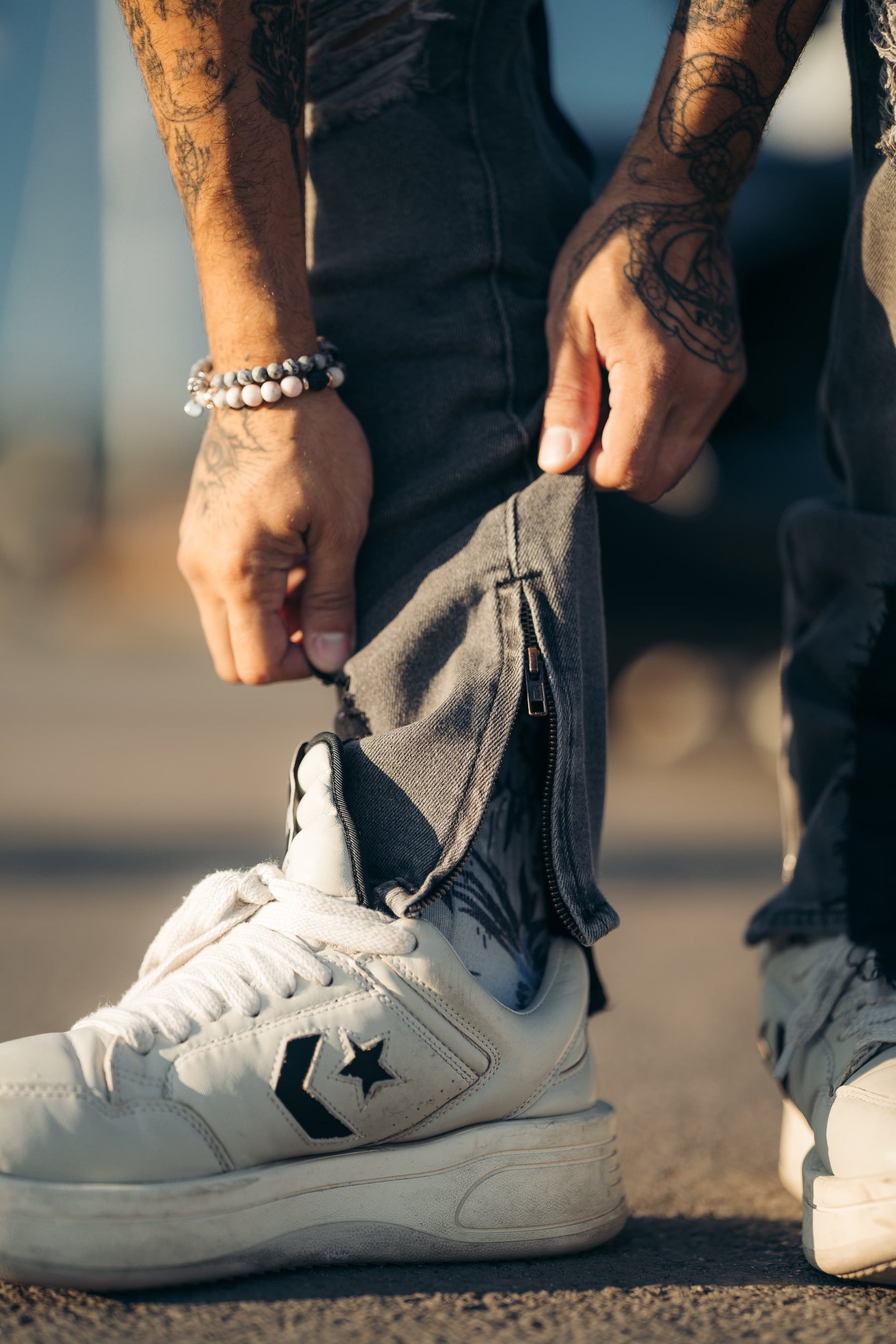 Hybrid Black / Goth Grey 5 Pocket Jeans