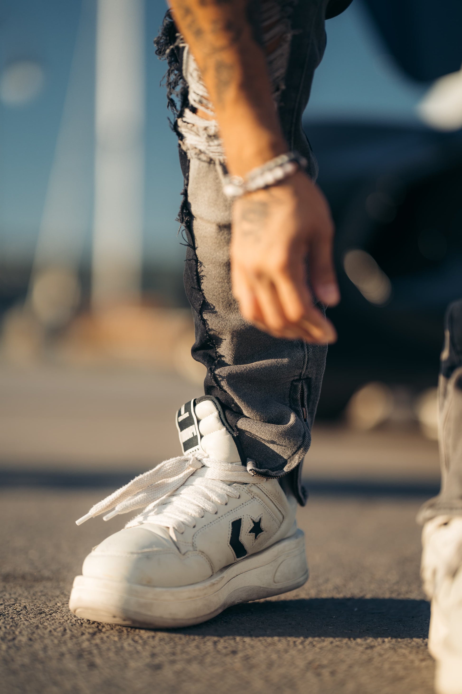 Hybrid Black / Goth Grey 5 Pocket Jeans