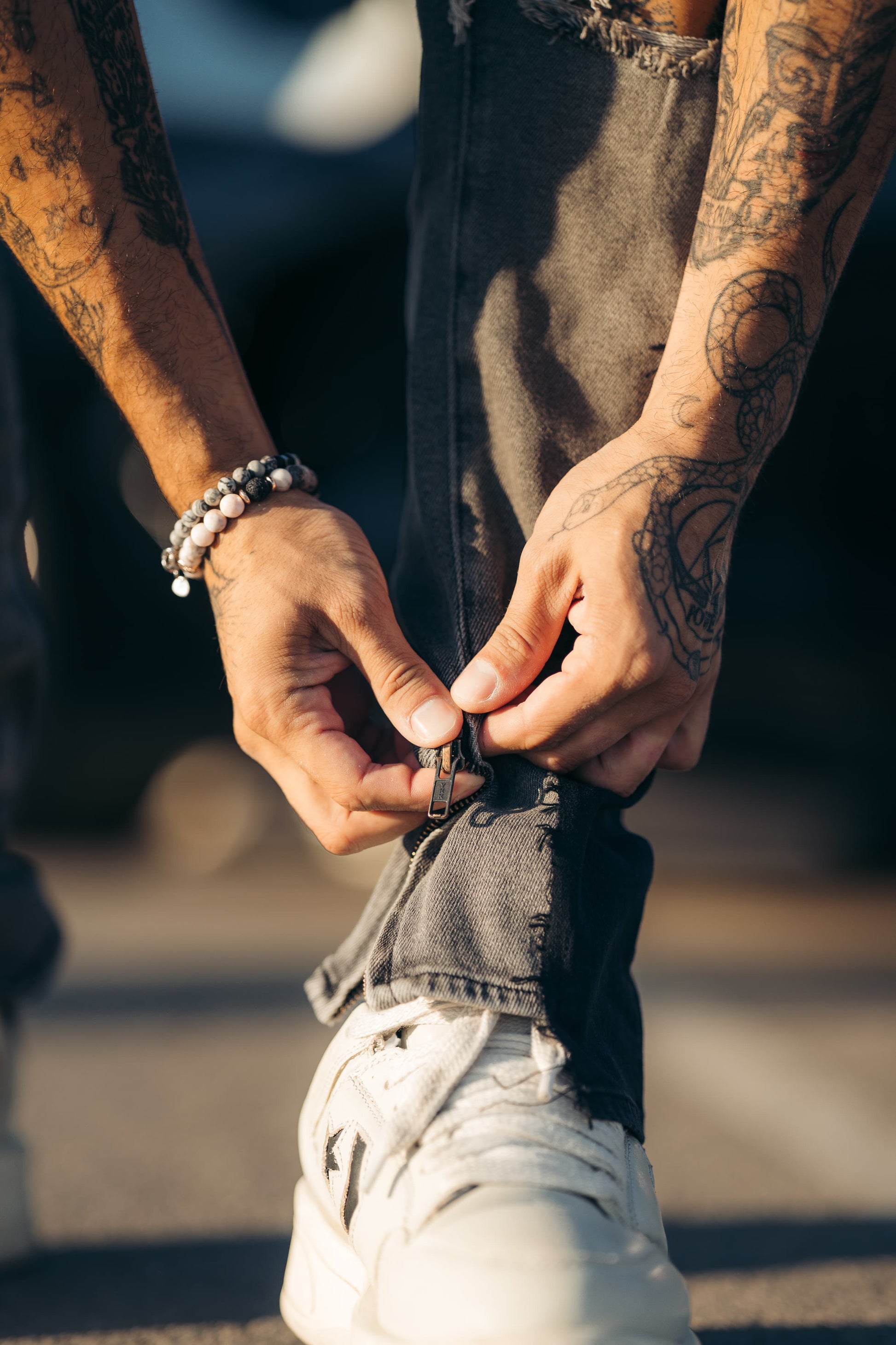 Hybrid Black / Goth Grey 5 Pocket Jeans