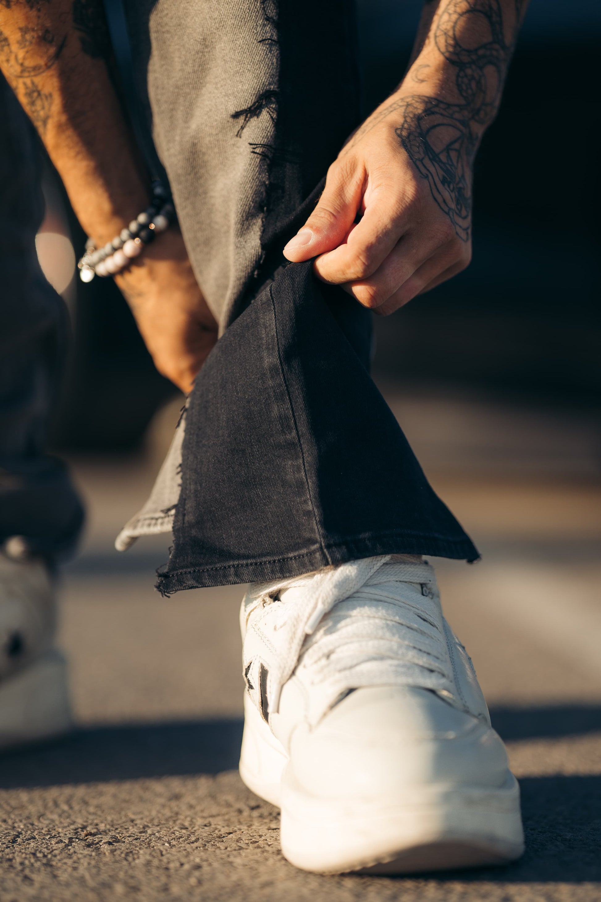 Hybrid Black / Goth Grey 5 Pocket Jeans