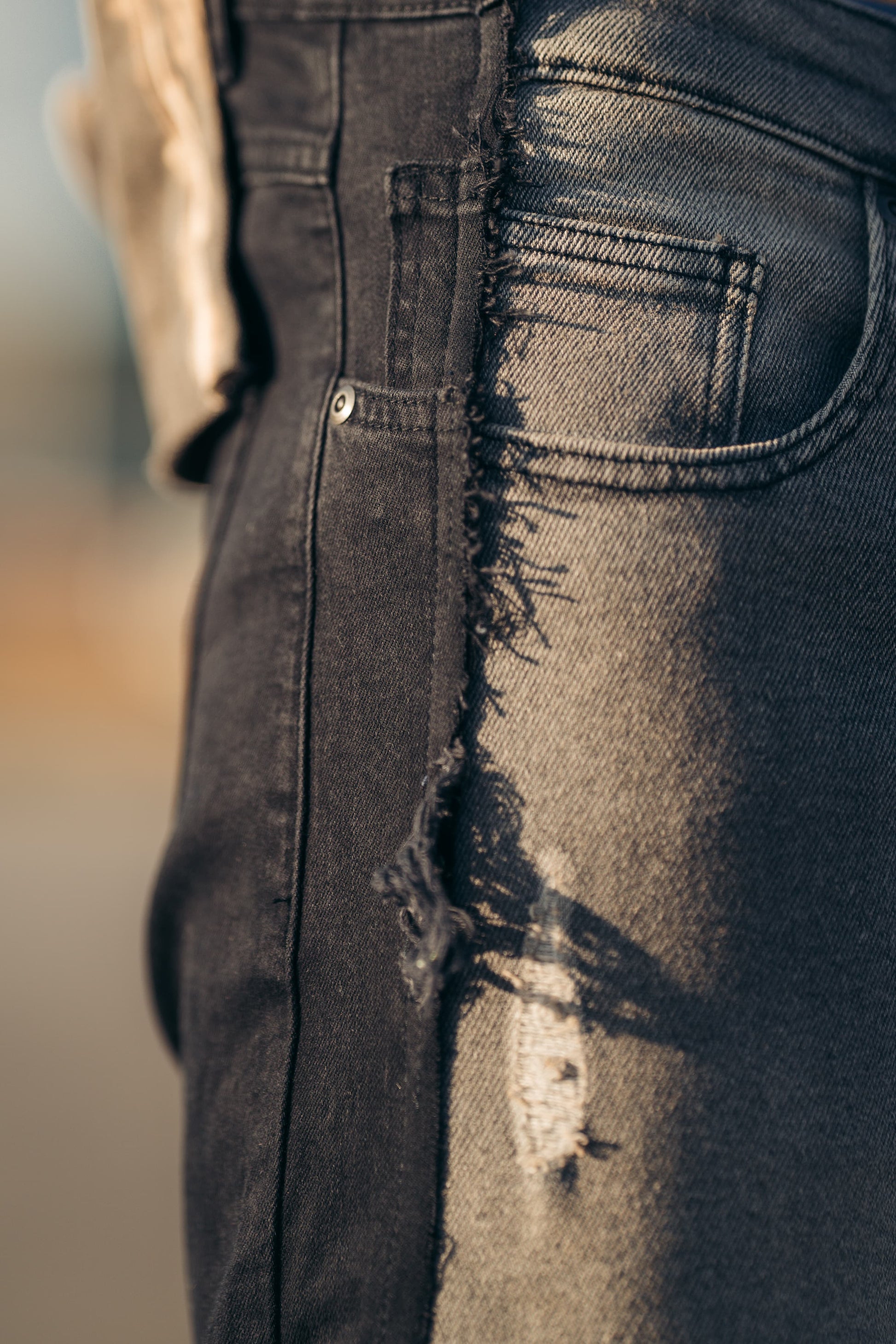 Hybrid Black / Goth Grey 5 Pocket Jeans