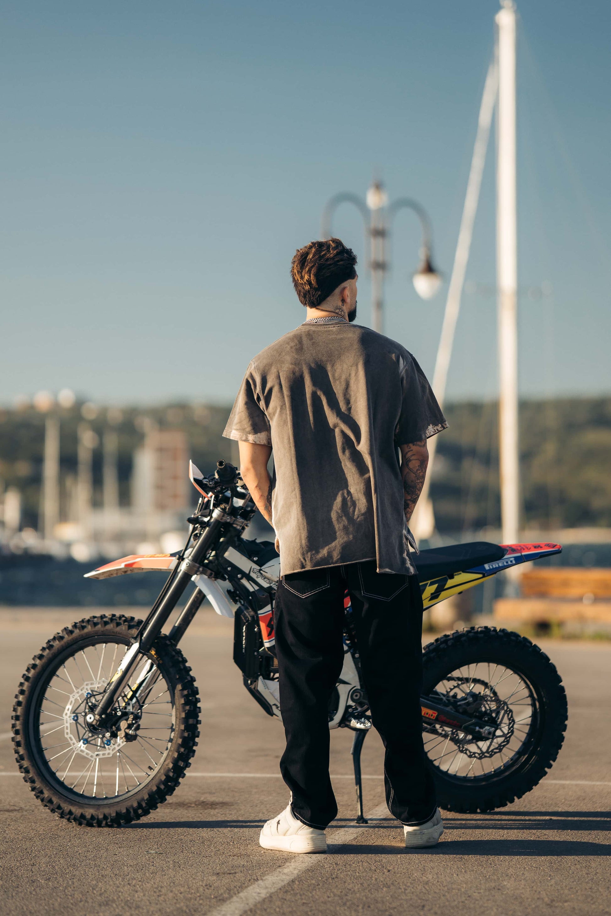 Reborn Raw Black Contrast Jeans