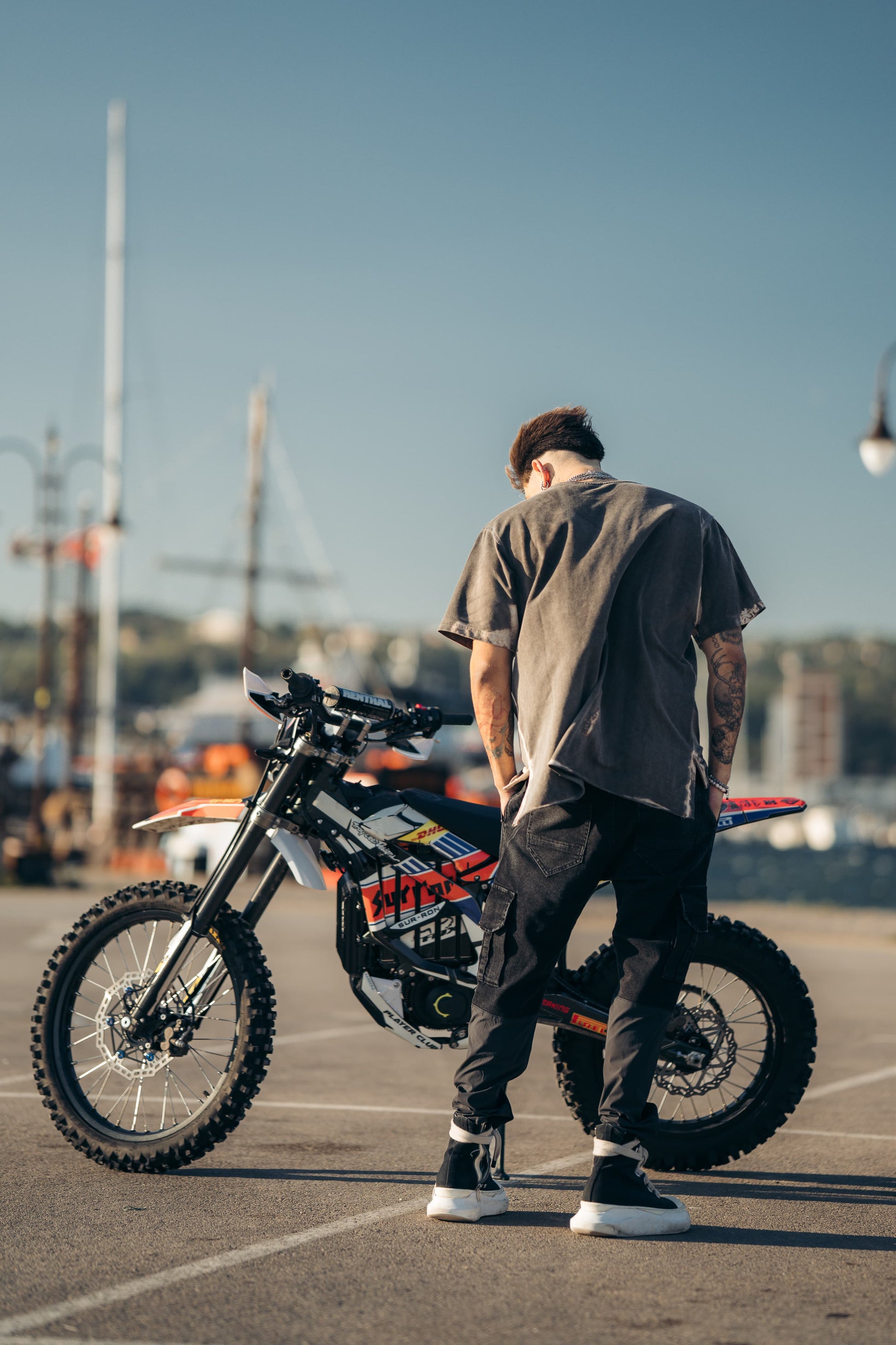 Denim Cargo Pant - Black