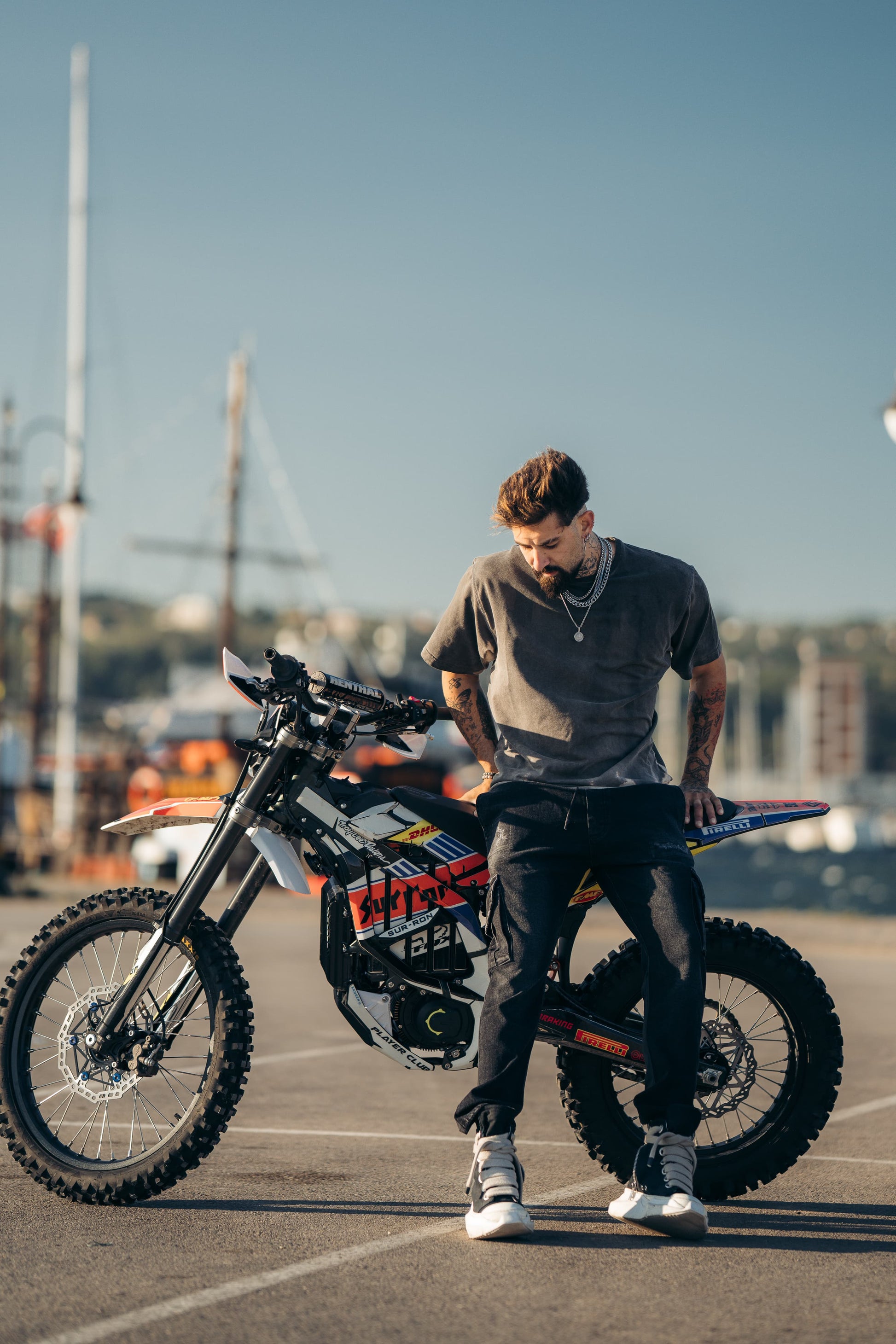 Denim Cargo Pant - Black