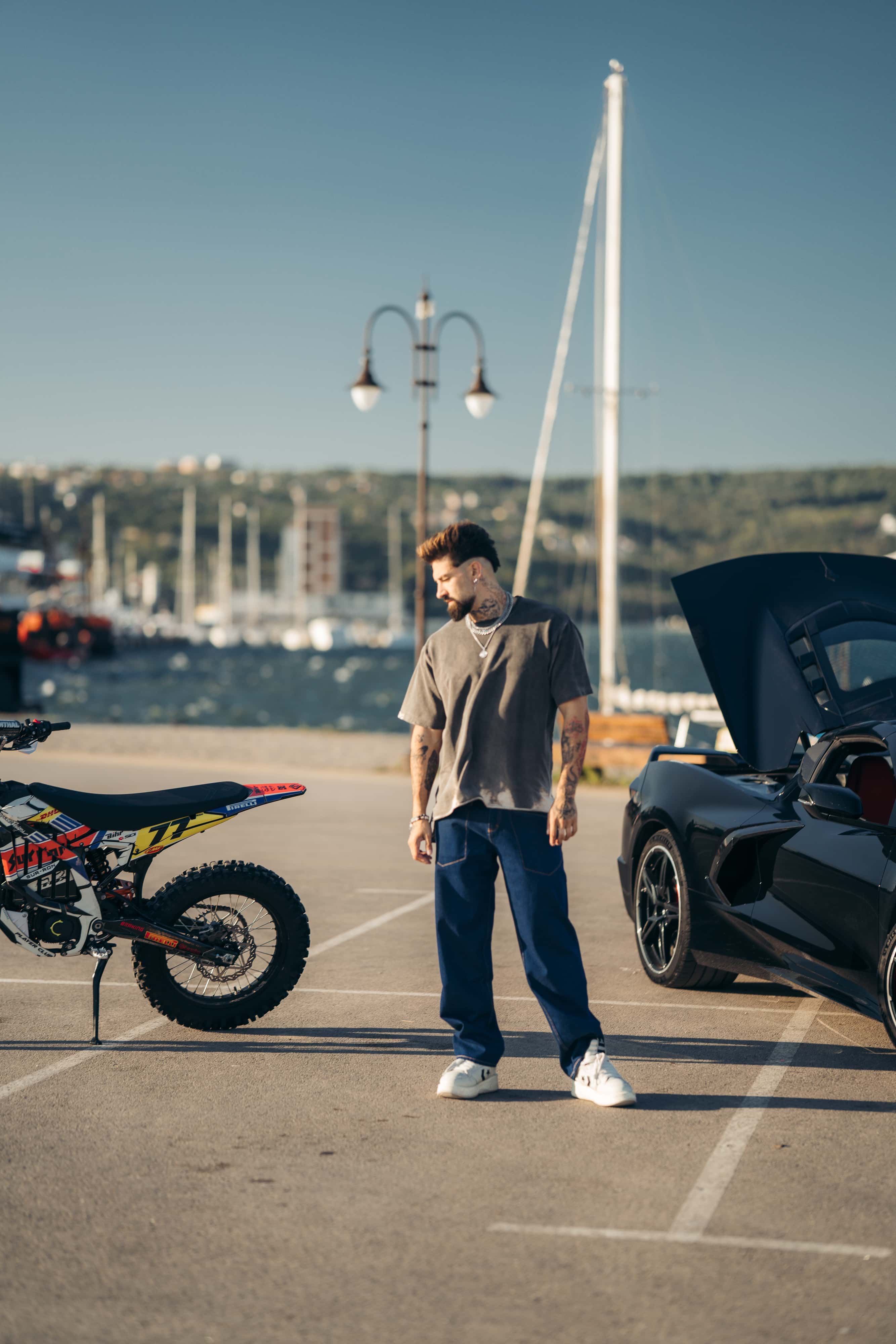 Reborn Raw Blue Contrast Jeans