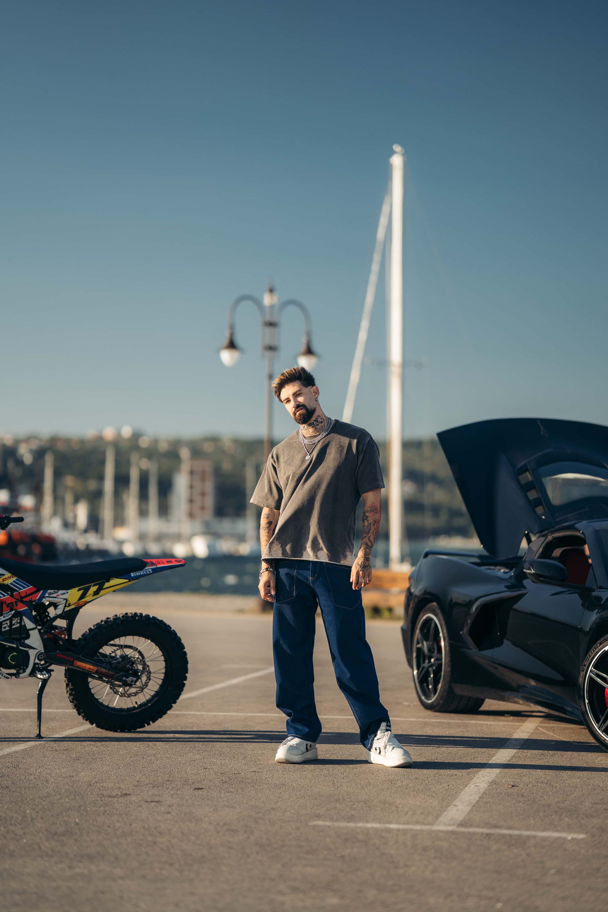 Reborn Raw Blue Contrast Jeans