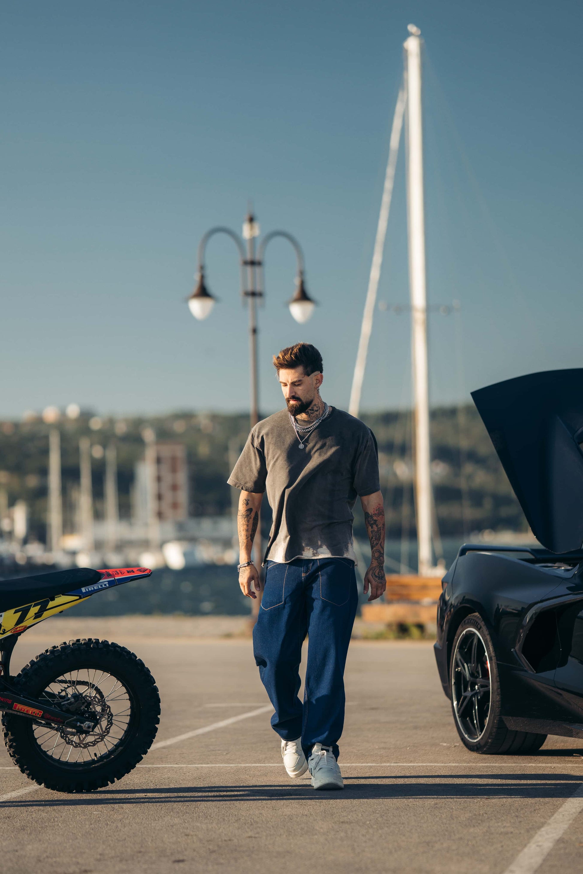 Reborn Raw Blue Contrast Jeans