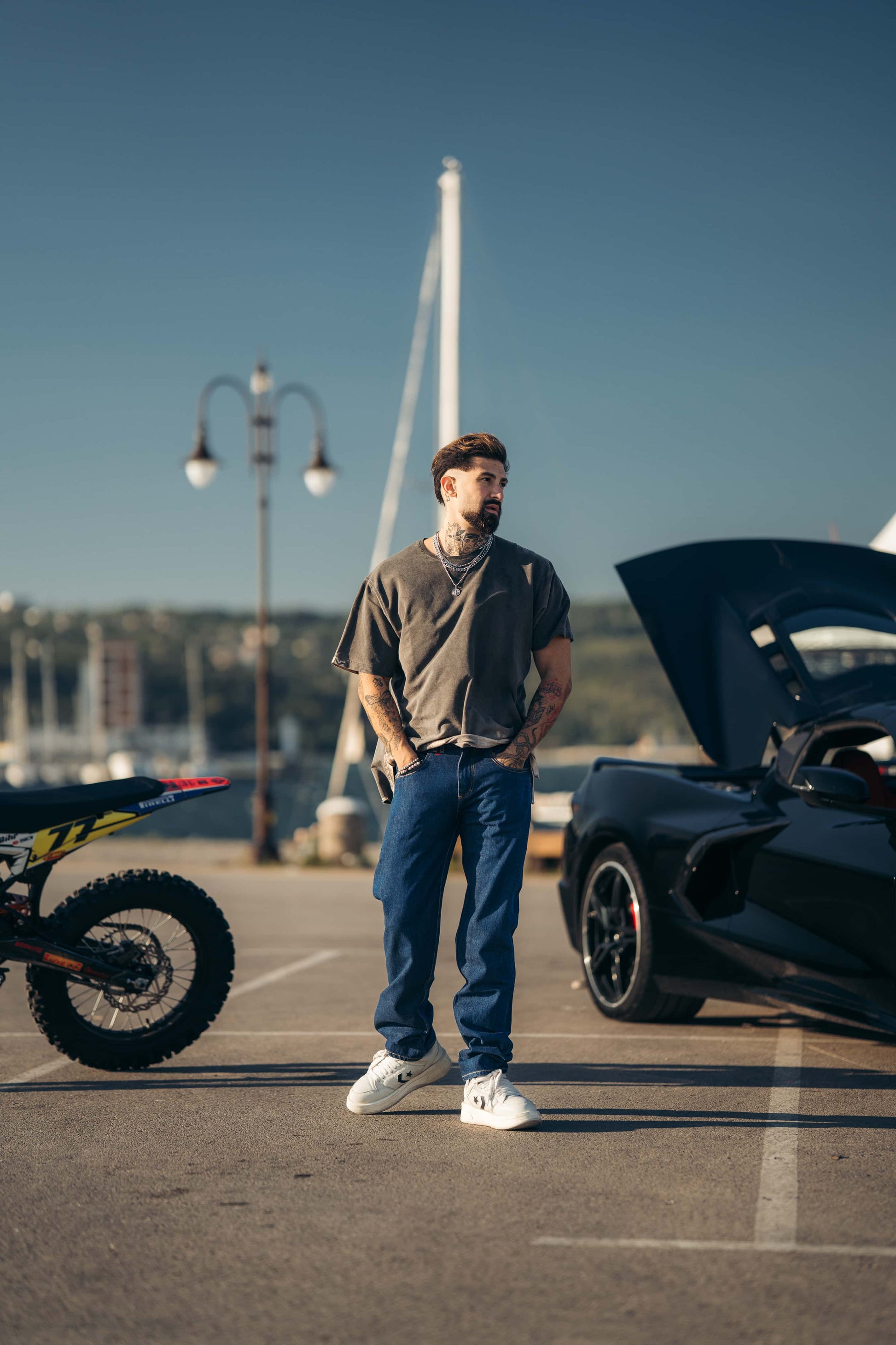 Reborn Raw Loose Fit Jeans - Medium Indigo