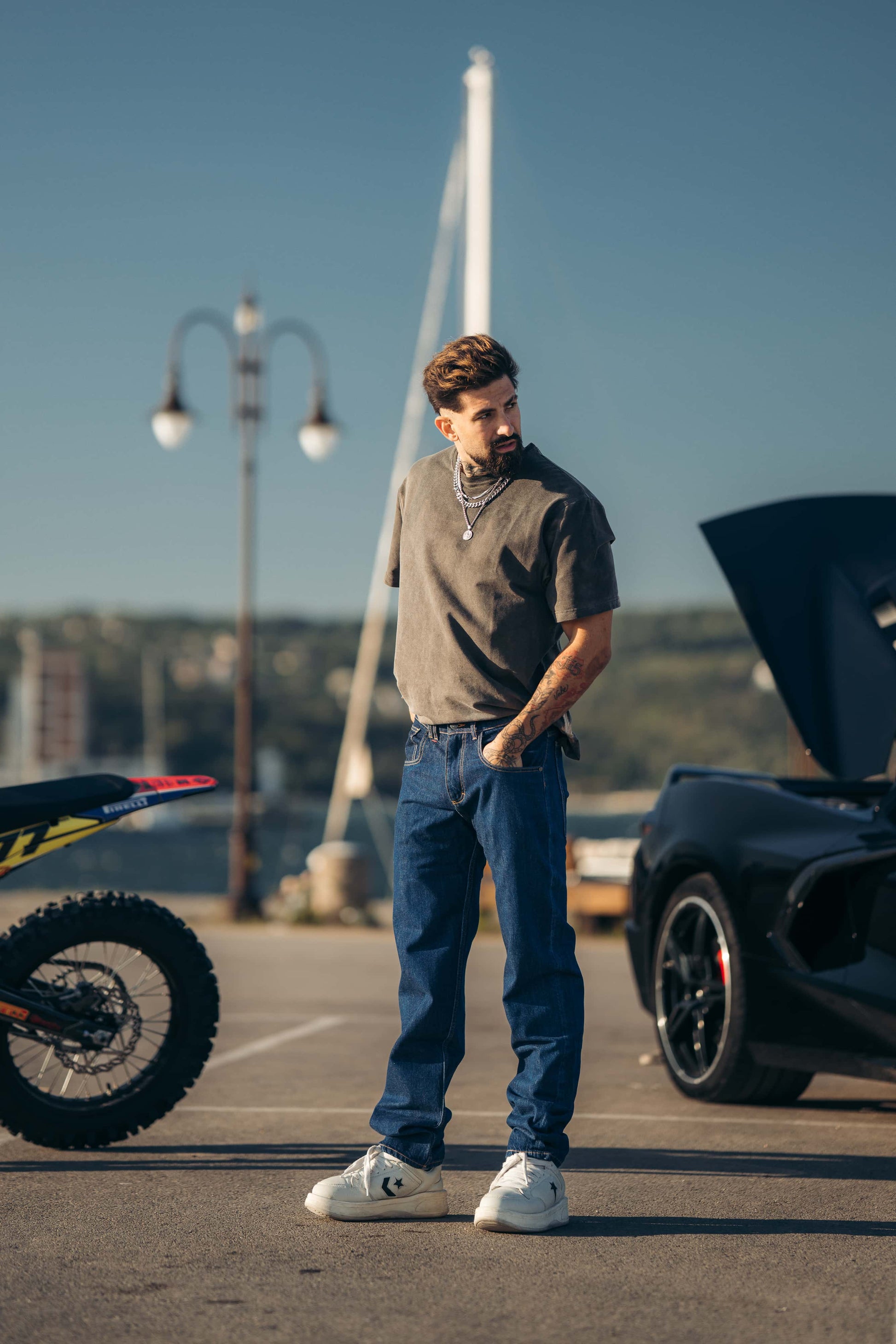 Reborn Raw Loose Fit Jeans - Medium Indigo