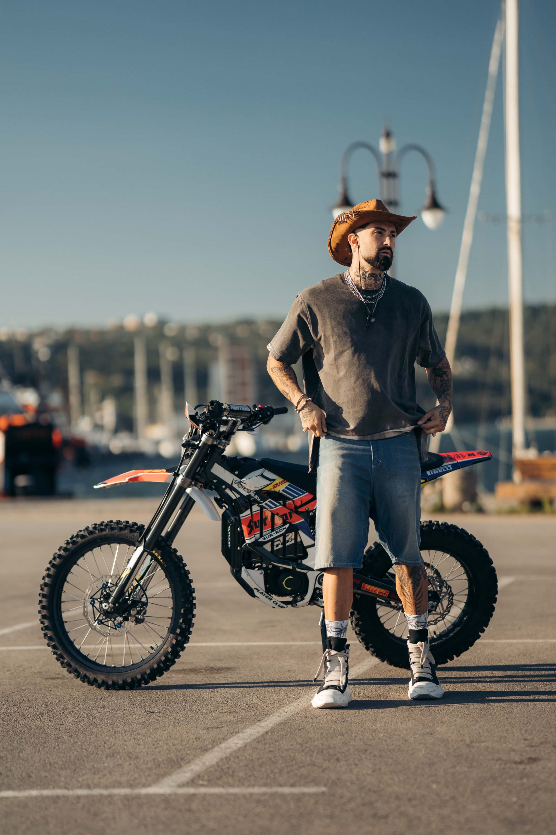 Baggy Jorts - Light Wash