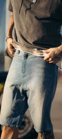 Baggy Jorts - Light Wash