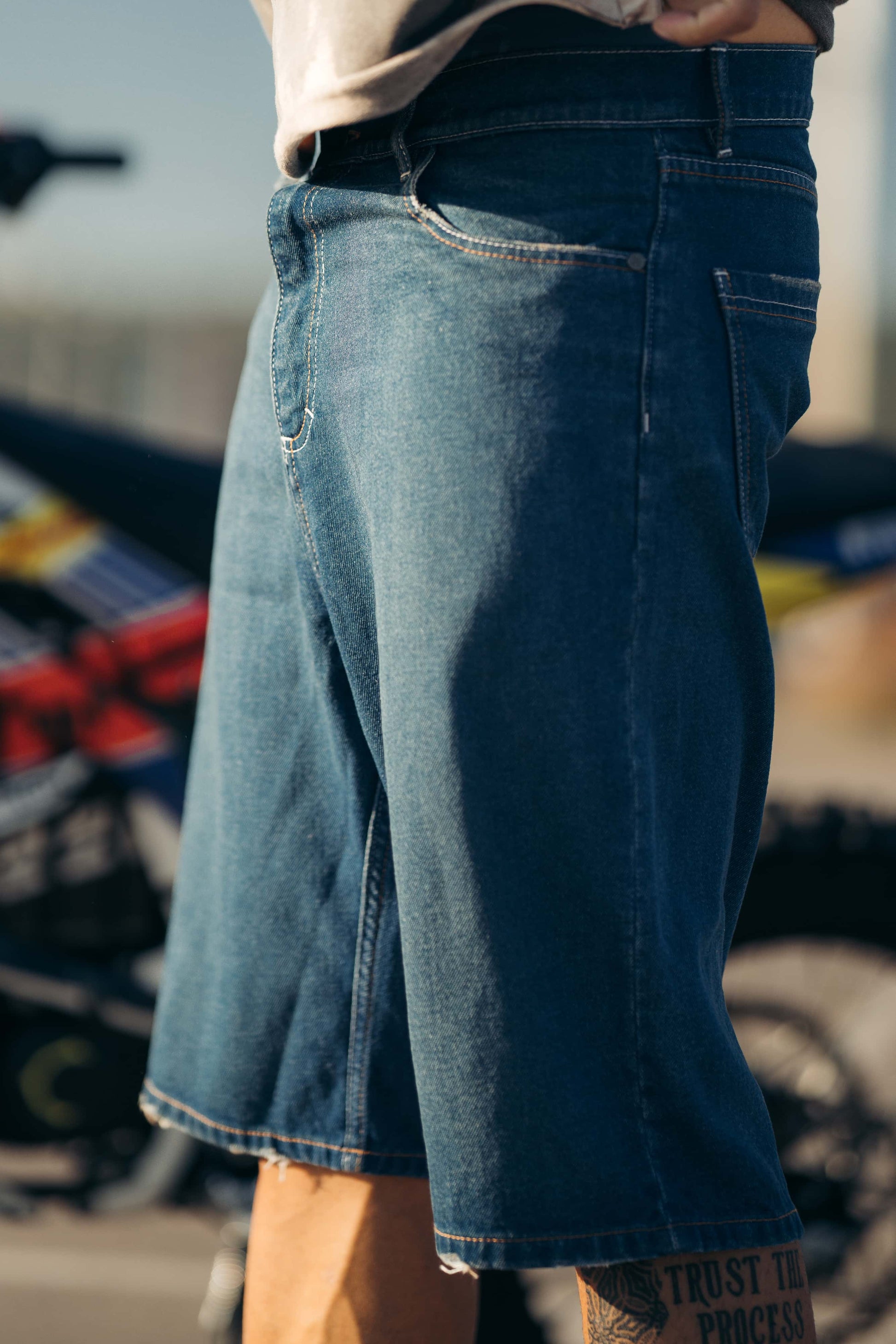 Baggy Jorts - Medium Indigo